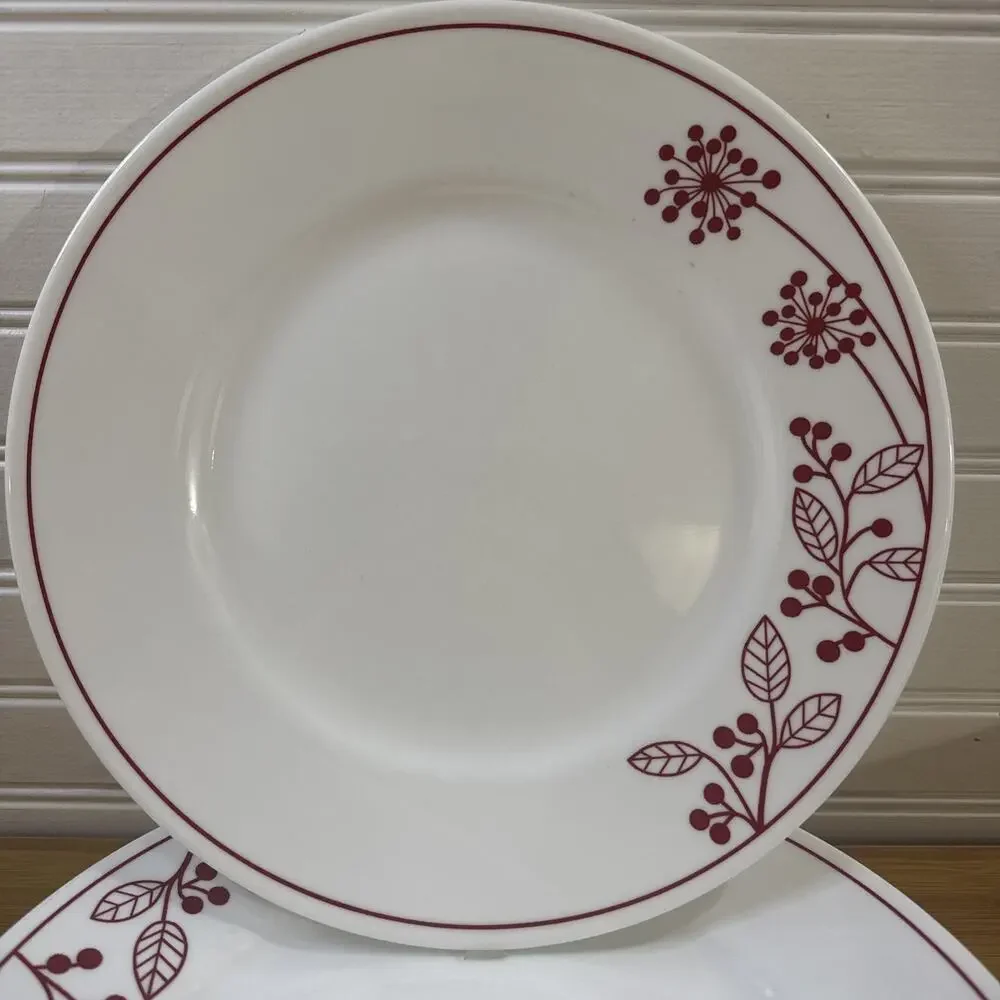 Corelle Berries and Leaves Dinner Plates (Discontinued) – Set of 7 - 10.75